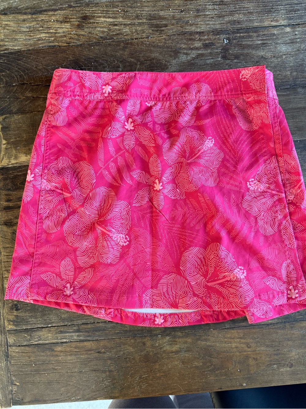 Pink Floral Rip Skirt Hawaii, Small